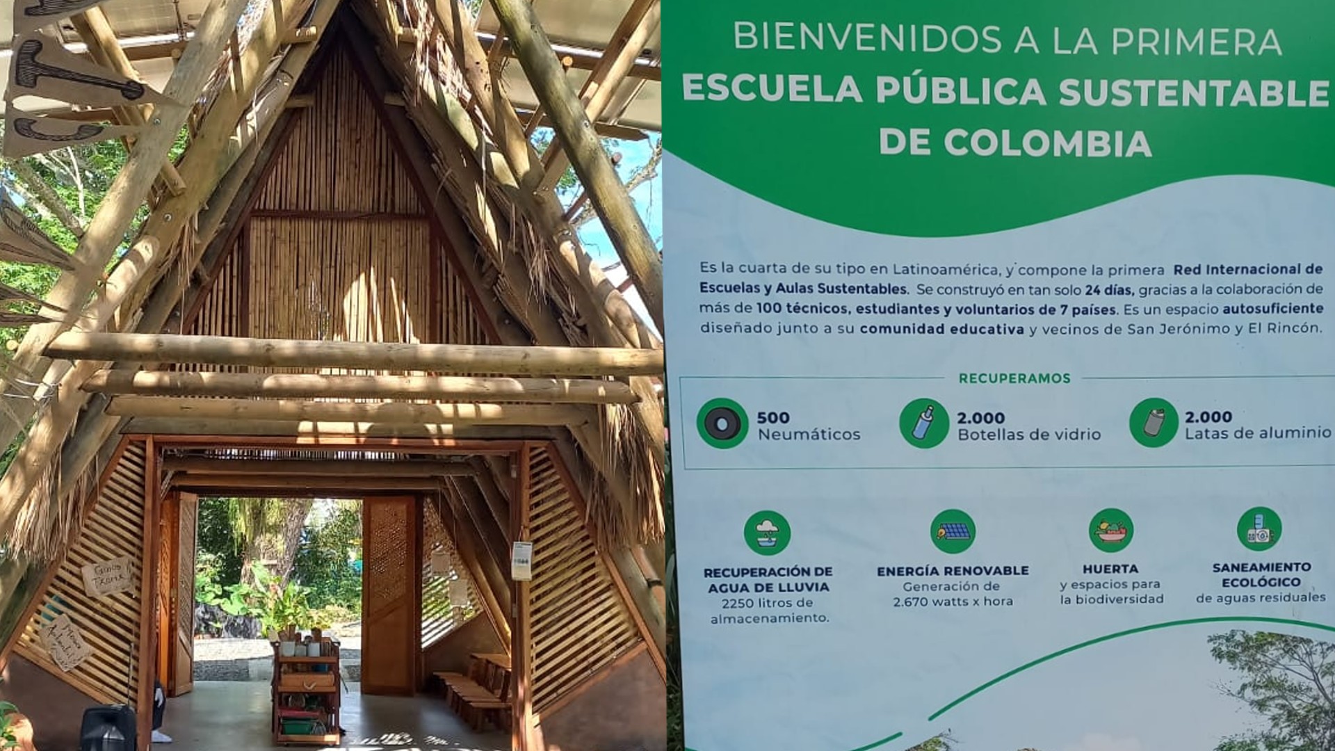 Esta comunidad antioqueña creó una escuela sostenible para aprender ...